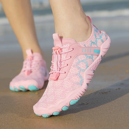Damen Herren Aqua-Schuhe zum Waten im stromaufwärts fließenden Wasser Wassersneaker Schnelltrocknend Strand Barfuß Outdoor Waten im stromaufwärts fließenden Wasser Wassersport Schwimmschuhe