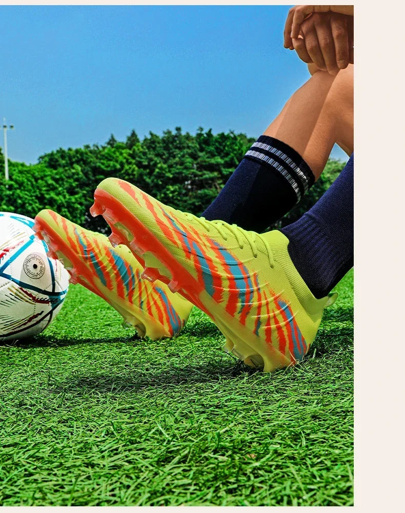 Herren-Fußballschuhe Sport Ultraleicht Rutschfest Outdoor Erwachsene Stollen Spiel Unisex-Fußballschuhe Bequem Rasen Hochwertig