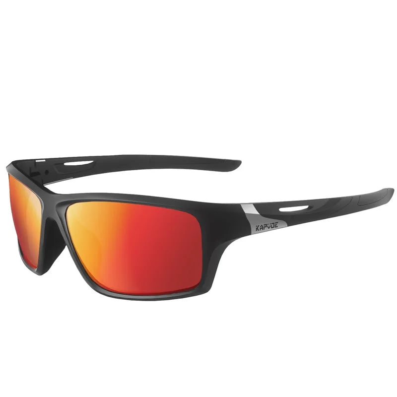 Occhiali da sole polarizzati Kapvoe da uomo alla moda, occhiali da ciclismo, occhiali UV400 per uomo e donna, occhiali da sole per guida, arrampicata e sport all’aperto