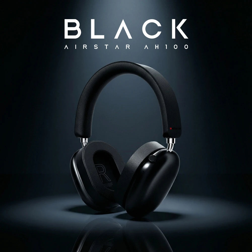 Casque audio Bluetooth 6.0 Monster AH100 ANC avec réduction de bruit active de 45 dB, stéréo haute fidélité, écouteurs sans fil supra-auriculaires