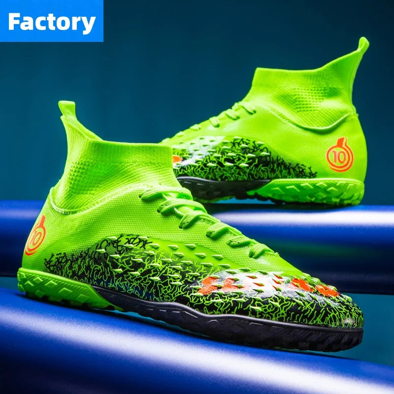 Men Professional Football Shoes Society Cleats Soccer Shoes Original Indoor Football Field Boots Grass Training TF/FG Sneaker