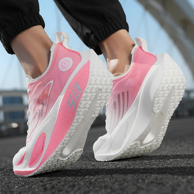 New Sports Shoes for Men&Women, Running Sneakers, Carbon Plate, Male Marathon Racing, Shock-absorbing, Athletics Training Shoes