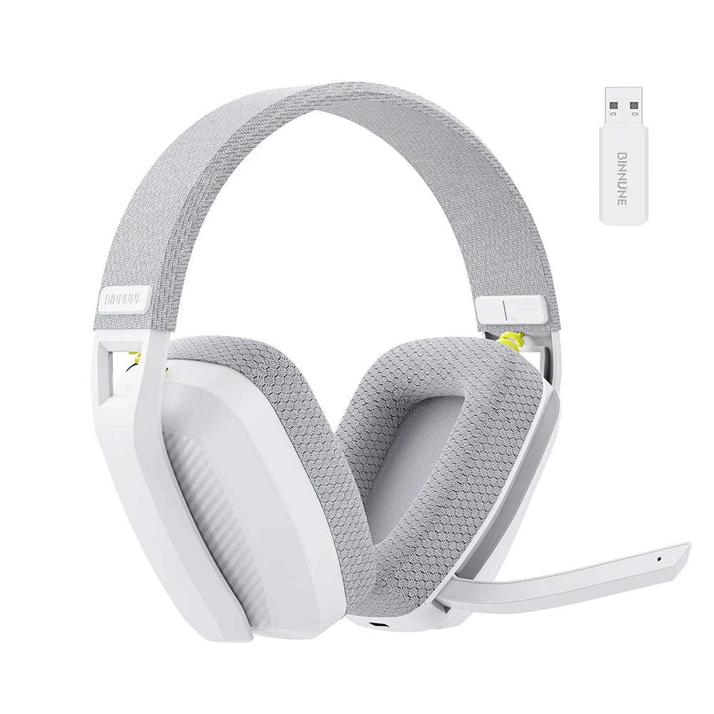 BINNUNE BW06 Casque Gaming Sans Fil 2.4GHz Bluetooth avec Micro pour PS5 PS4 PC Mac PlayStation Casque Micro Gamer Réducteur de Bruit Stéréo Immersif pour Joueurs