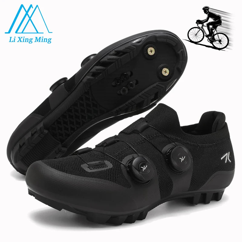 Men Mtb Cycling Shoes New Women Pink Self-Locking Cleats Speed Road Bicycle Shoes Flat Trail Racing SPD Mountain Bike Sneakers