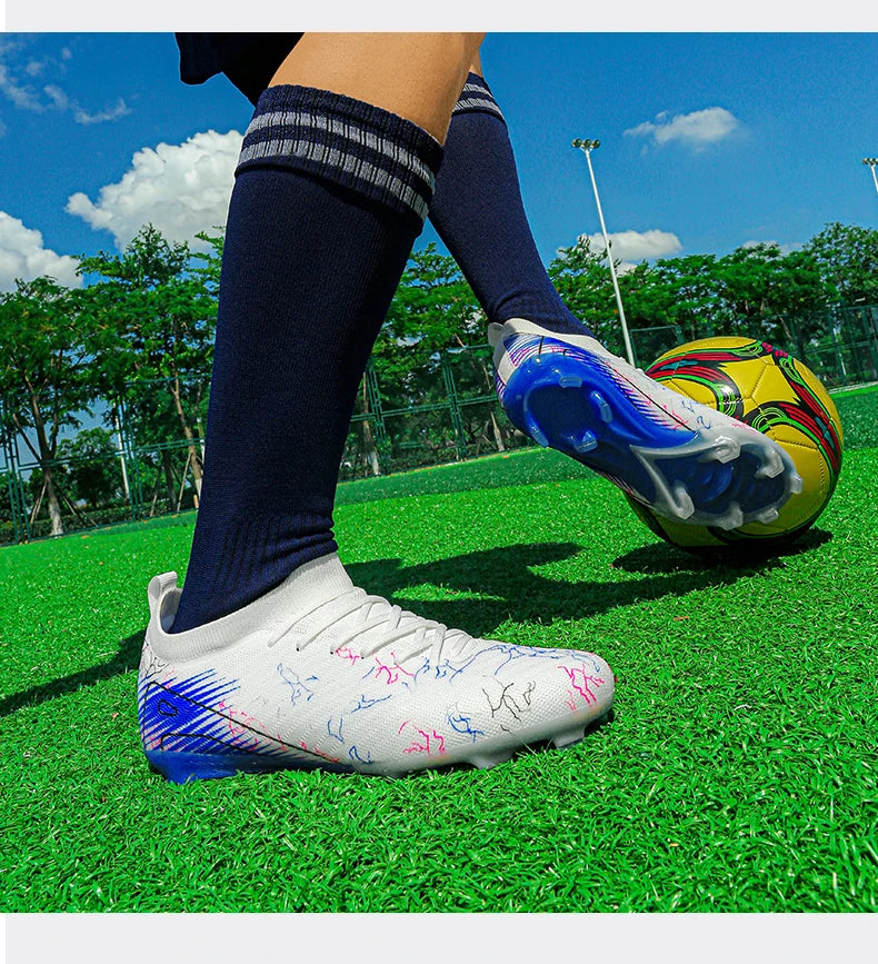 Pánske futbalové kopačky Veľkoobchod Kopačky s klincami Protisklzové tenisky Tréningové futbalové topánky Najvyššia kvalita FG Drop Shipping Unisex pre dospelých