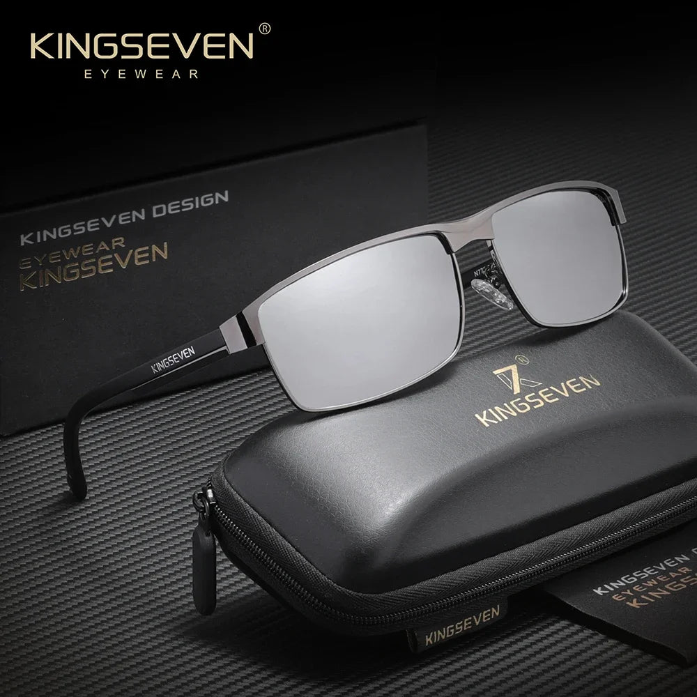 KINGSEVEN Luxury Classical Vintage Unisex Polarized Sunglasses Outdoor Sports Protective Anti-Glare Trendy Driving Eyewear