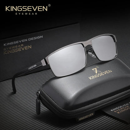 KINGSEVEN Luxury Classical Vintage Unisex Polarized Sunglasses Outdoor Sports Protective Anti-Glare Trendy Driving Eyewear