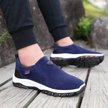 Sapatos desportivos casuais para homem, para caminhadas ao ar livre, acampamento, corrida leve e jogging, mocassins antiderrapantes, sapatos de caminhada, tamanhos grandes 38-50