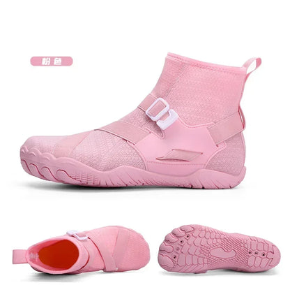 Sapatilhas aquáticas unissexo de cano alto para desporto ao ar livre, caminhada, travessias na água, natação, praia, fitness, mergulho e surf, estilo barefoot