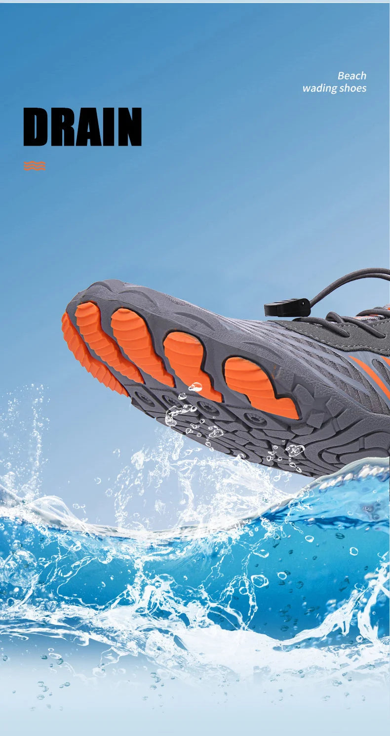Herren Damen Wasserschuhe Aqua-Schuhe Drainage-Schuhe Strandsport Schwimmsandalen Schnelltrocknend Bootfahren Barfuß Tauchen Angeln Surfen Sneaker