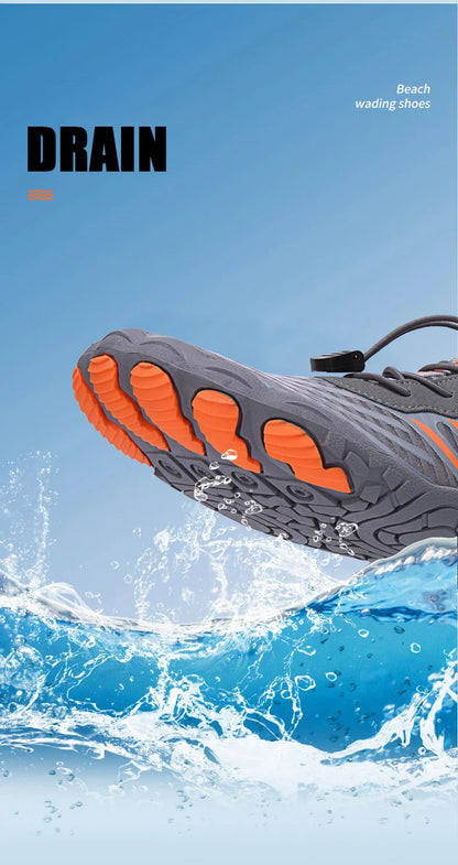 Herren Damen Wasserschuhe Aqua-Schuhe Drainage-Schuhe Strandsport Schwimmsandalen Schnelltrocknend Bootfahren Barfuß Tauchen Angeln Surfen Sneaker