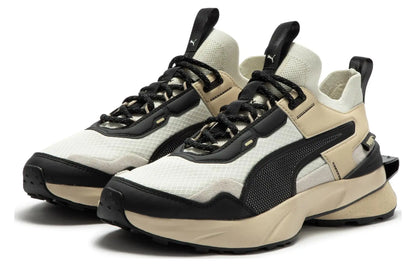 Chaussures de sport décontractées basses Puma Pwrframe, confortables et polyvalentes, en cuir synthétique et cuir de vachette superposé, 390037-01