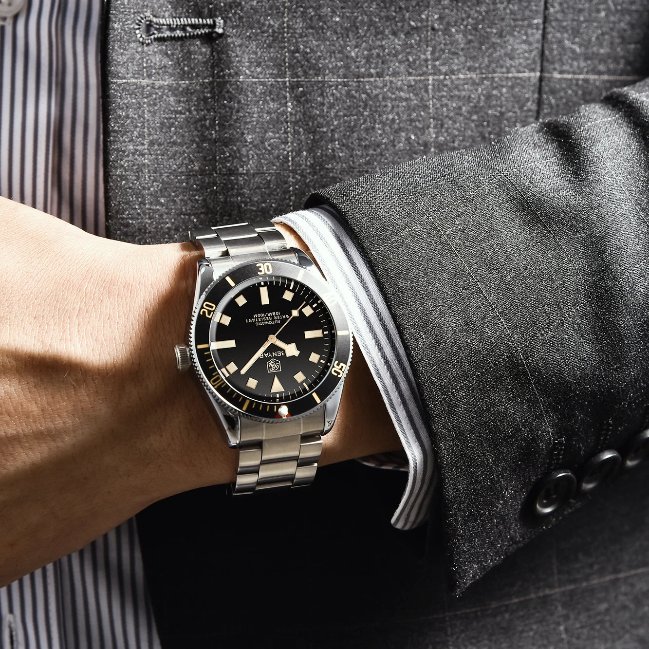 2026 New BENYAR Men's Luxury Automatic Watches Mechanical Business Waterproof Wrist Watch for Men Sports Luminous Men Bracelet