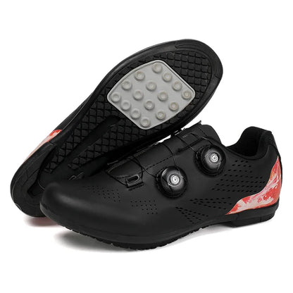 Profesjonalne męskie buty do kolarstwa szosowego, buty rowerowe SPD, podeszwa MTB, płaskie, wyścigowe, szybkie, do jazdy w terenie, obuwie rowerowe górskie, pedały sportowe
