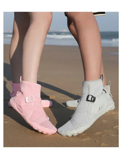 Sapatilhas aquáticas unissexo de cano alto para desporto ao ar livre, caminhada, travessias na água, natação, praia, fitness, mergulho e surf, estilo barefoot