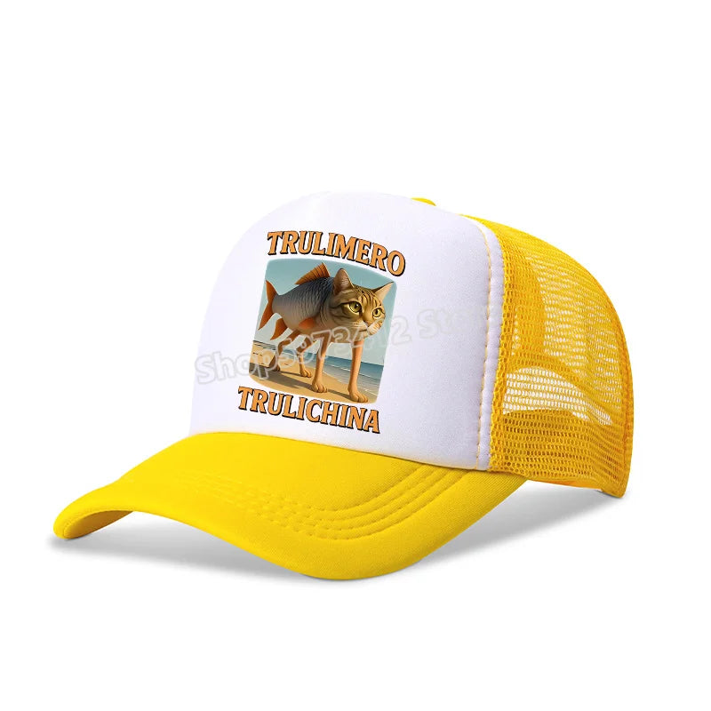Italian Brainrot Baseball Caps Funny Anime Print Tung Tungtung Sahur Hats Summer Adjustable Fmaliy Headdress Cap Birthday Gifts