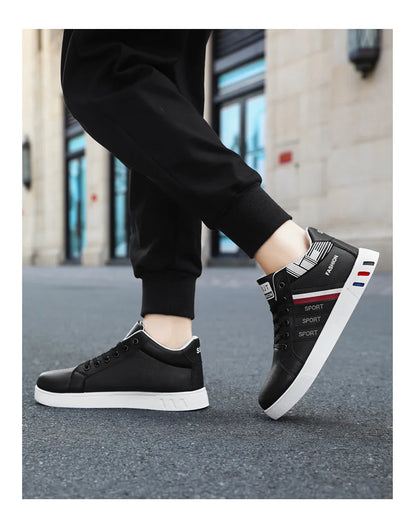 Skateboardsko til mænd 48 Casual høje sneakers til gåture Sportssko Åndbare hiphop-sko Gadesko Chaussure Homme