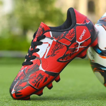 New Men Kids Soccer Shoes Cleats Ultralight Football Boots Boys Non-Slip Grass Adult Professional Training Shoes Drop Shipping