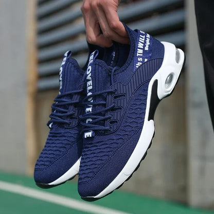 Men Thick Soled Sports Shoes with Fashionable Design Breathable Comfortable Shoes Outdoor Hiking Shoes Zapatillas Hombre De Segu
