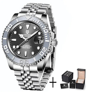 New PAGANI DESIGN 40mm Men's Wristwatch 100M Waterproof Mechanical Watches Ceramic bezel Sapphire Glass Automatic Men Watch 1651