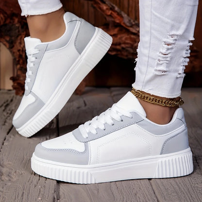 Damenschuhe Herren-Freizeitschuhe, vulkanisierte Schnürschuhe, Damen-Sneaker, rutschfest, leicht, bequem, Unisex-Sportschuhe