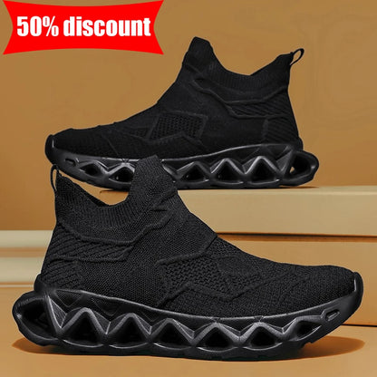 Heren sportschoenen Ultralichte modieuze instapschoenen voor dagelijks wandelen en joggen in de buitenlucht Ademende mesh Comfortabele casual schoenen voor heren