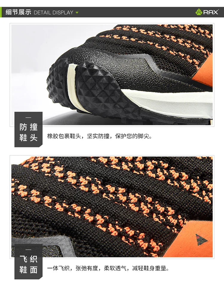RAX Sapatos de caminhada respiráveis para homem, leves, para caminhadas, trekking e travessias de água, ténis desportivos, ténis de exterior para homem