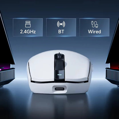 MCHOSE G3 V2 Pro trådløs gamingmus, tri-mode Bluetooth, 800mAh, genopladelig, let, tilpasset ergonomi, esportsmus