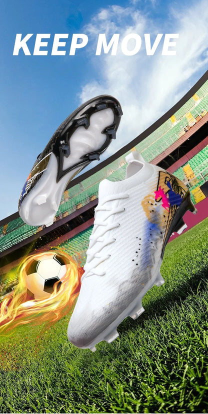 Férfi futballcipő, fűre, ultrakönnyű, sportos, kényelmes, felnőtt, csúszásmentes futballcipő, kültéri stoplis cipő, sport, futsal, edzés, mérkőzés
