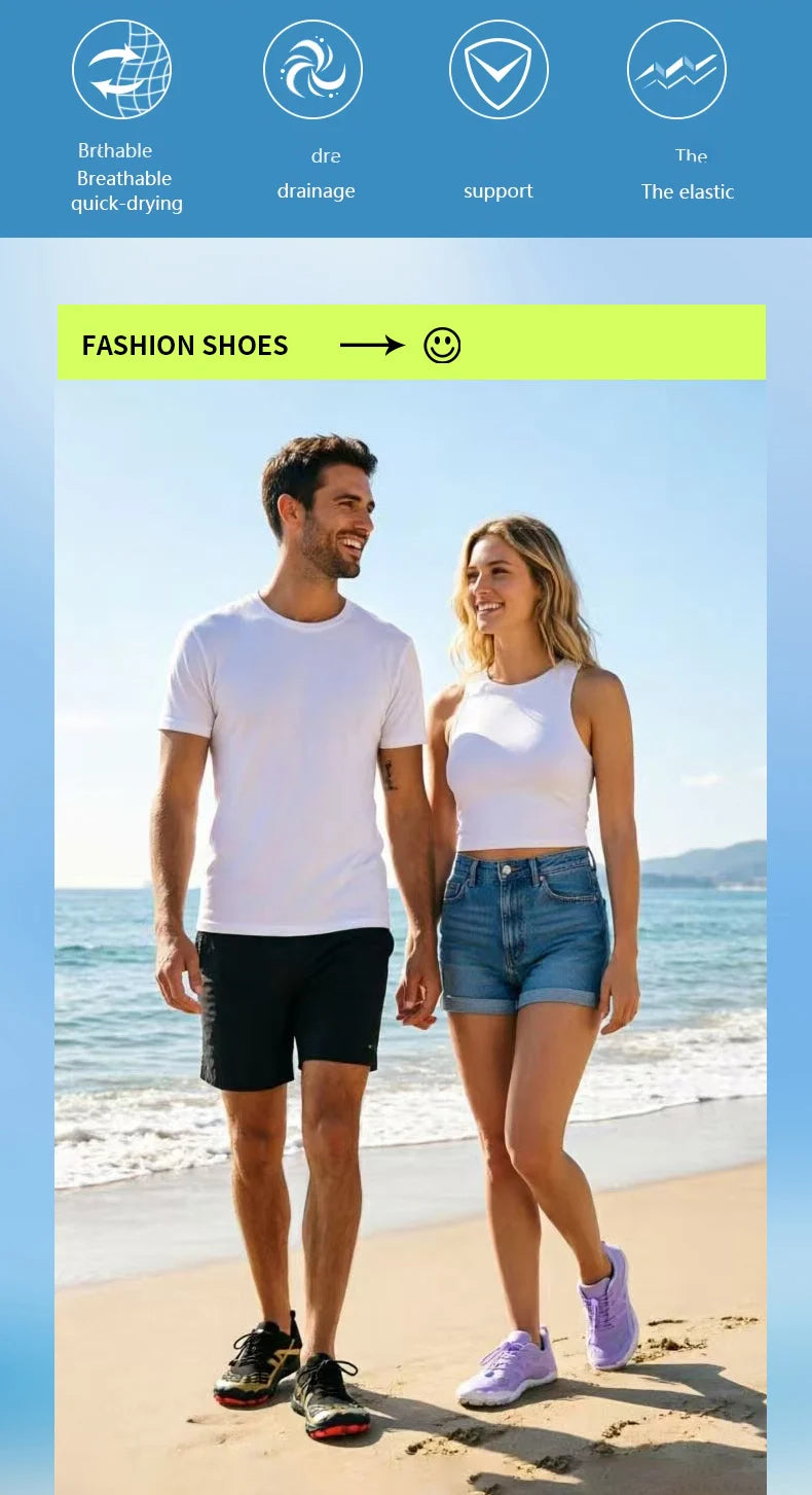 Zapatillas acuáticas para deportes al aire libre, zapatillas minimalistas, de secado rápido, para la playa, la natación, el fitness, para vadear, el senderismo y el ciclismo.