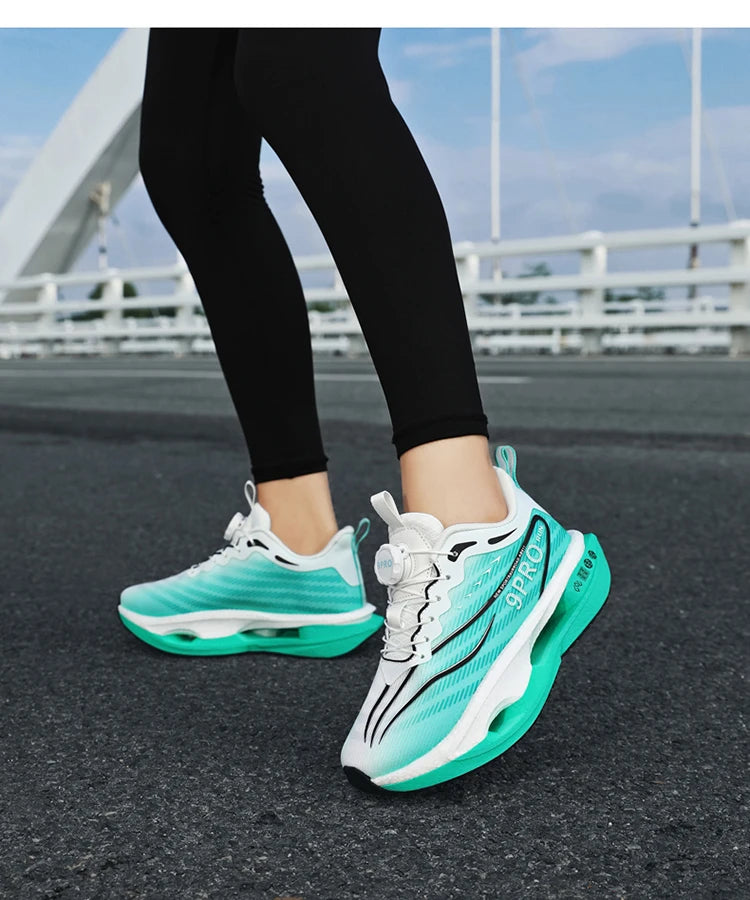 New men's and women's running shoes breathable racing sports shoes carbon cushioning lightweight men's jogging training shoes