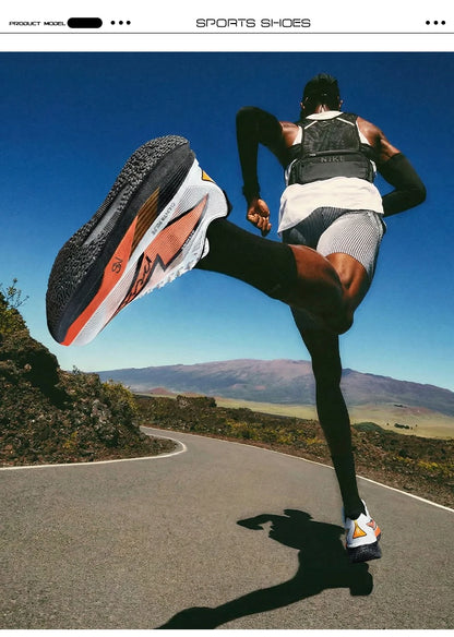 Men Running Shoes Carbon Board Speciality Marathon Sports Breathable Lightweight Women's Comfortable Nonskid Chunta Sneakers