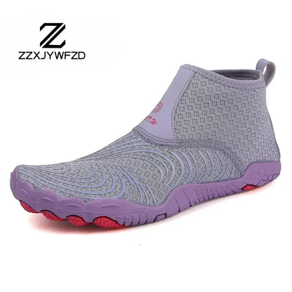 Sapatilhas aquáticas unissexo de cano alto para desporto ao ar livre, caminhada, travessias na água, natação, praia, fitness, mergulho e surf, estilo barefoot