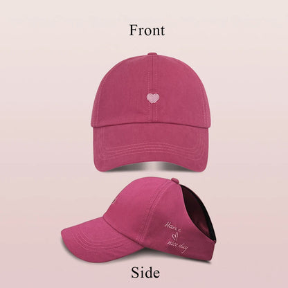 Fashion Kids Baseball Caps for Boys Girls Sun Hat Hollow High Ponytail Caps Children Sunshade Baseball Caps for age 4-12 Years