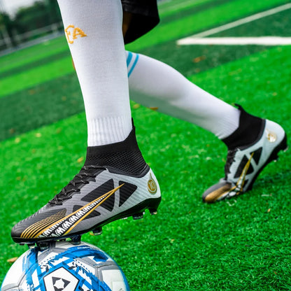 Chaussures de football pour hommes, chaussures de football professionnelles originales, résistantes, respirantes, de haute qualité, antidérapantes