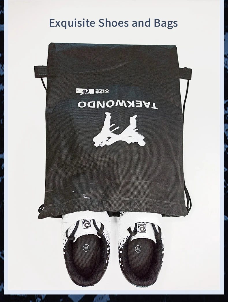 Zapatillas de taekwondo transpirables y resistentes al desgaste, para kickboxing y kung fu. Zapatillas profesionales de taekwondo y artes marciales, para niños y adultos.