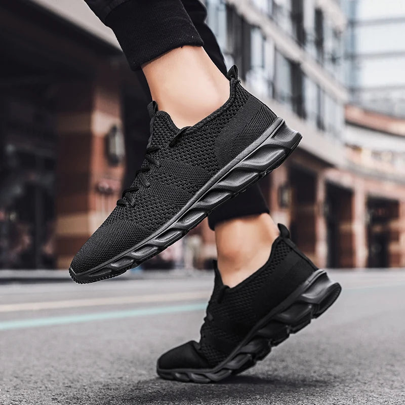 Herenhardloopschoenen met zachte zolen, slijtvaste, ademende sportschoenen van mesh, outdoor-mode, tennis schoenen in grote maten voor heren