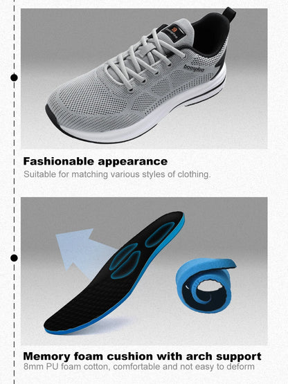 Ténis de corrida para homem da marca Baasploa: ténis casuais de malha, de designer, leves, com atacadores, novos, para desporto ao ar livre e ténis de ténis