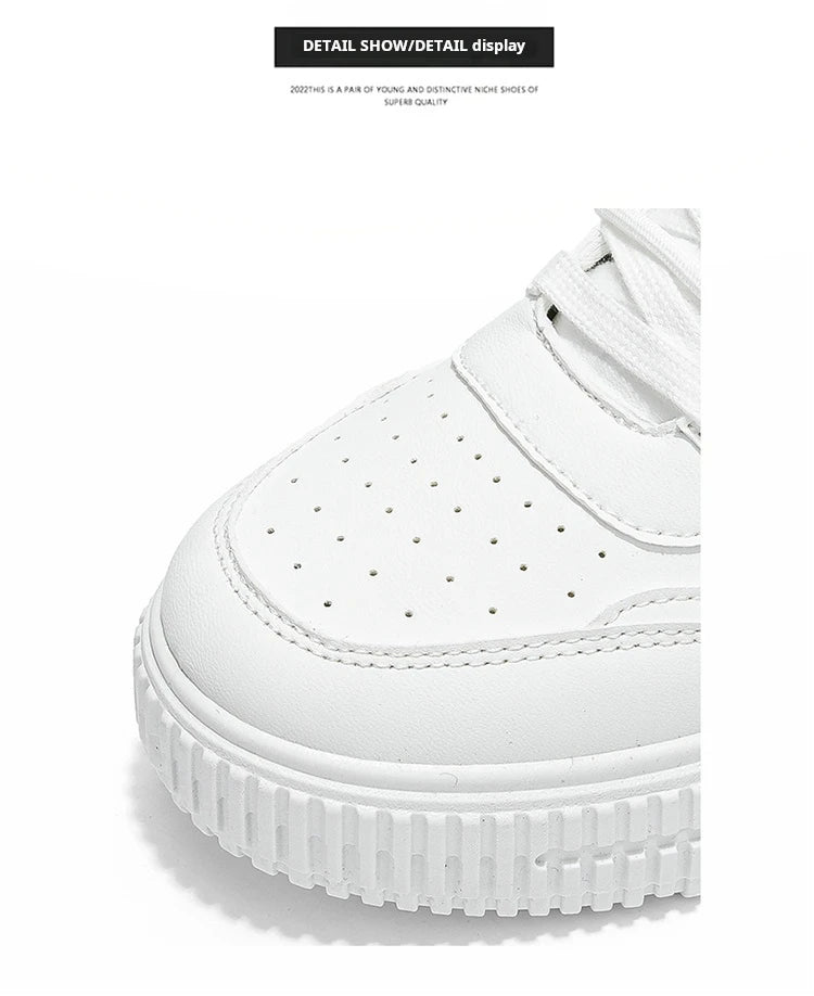 Fashion Casual Sneakers High Top Skateboard Shoes Student Boots Men and Women Trend Wear Resistant Two-color Couples