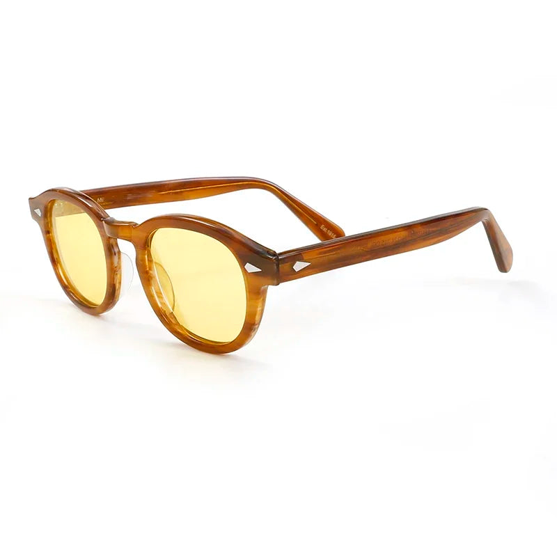Polarized Sunglasses Men Sun Glasses Woman Johnny Depp Lemtosh Luxury Brand Vintage Acetate Frame Goggles