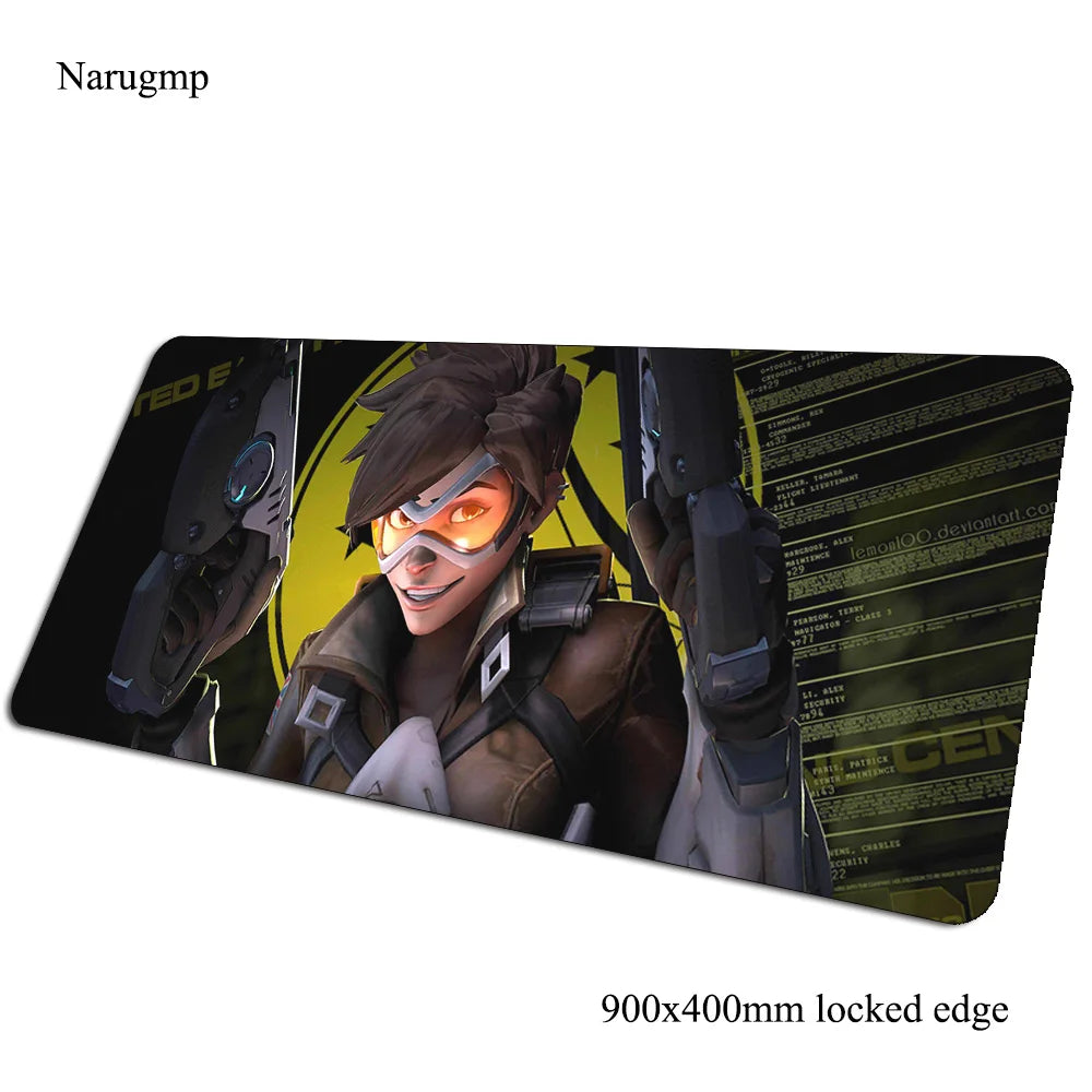 overwatch mouse pad Birthday Computer mat 900x400x3mm gaming mousepad large present padmouse keyboard games pc gamer desk