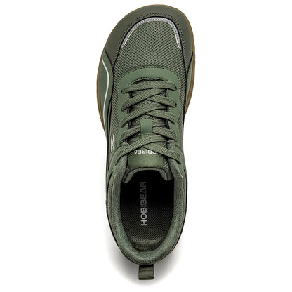 HOBIBEAR Men Wide Toe Shoes Barefoot Walking Sneakers Outdoor Travel Lace Up Running Shoes for Unisex