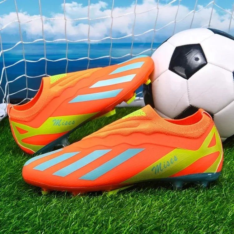 New Men Soccer Shoes Cleats Outdoor Sport Training Breathable Football Boots Long Spikes FG Boys Non Slip Match Comfortable