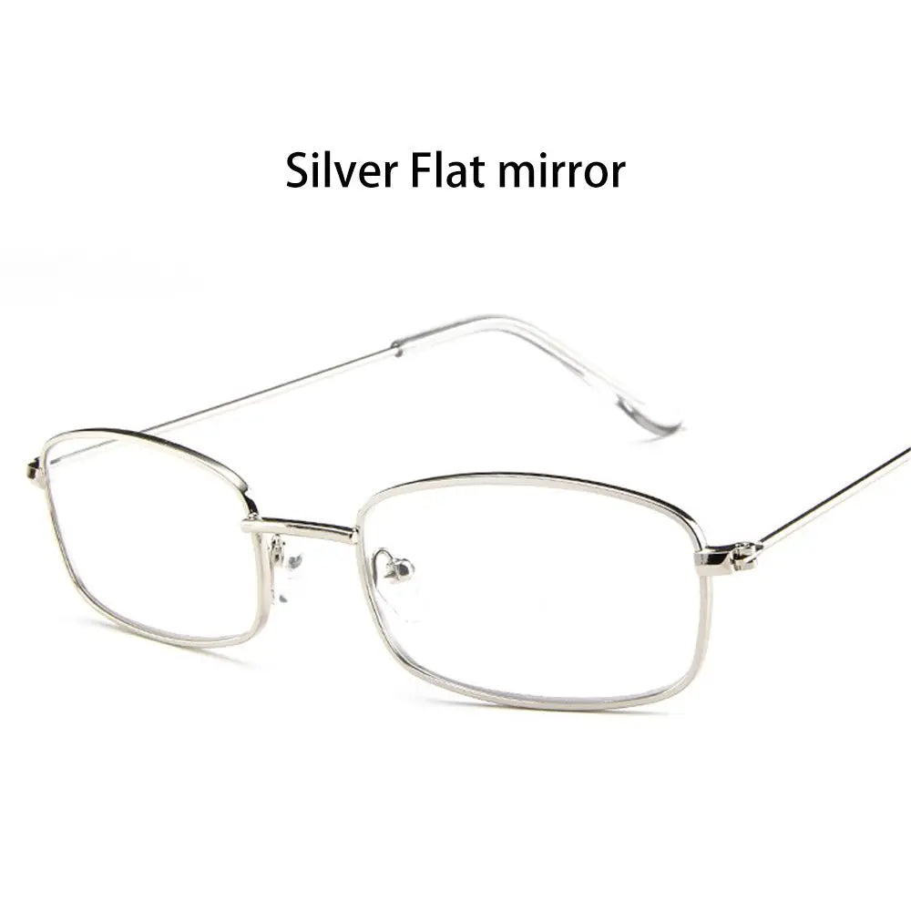 Small Rectangle Sunglasses Women Metal Square Vintage Sun Glasses Brand Designer Men Retro 90s Trendy Gradient Eyewear Shades