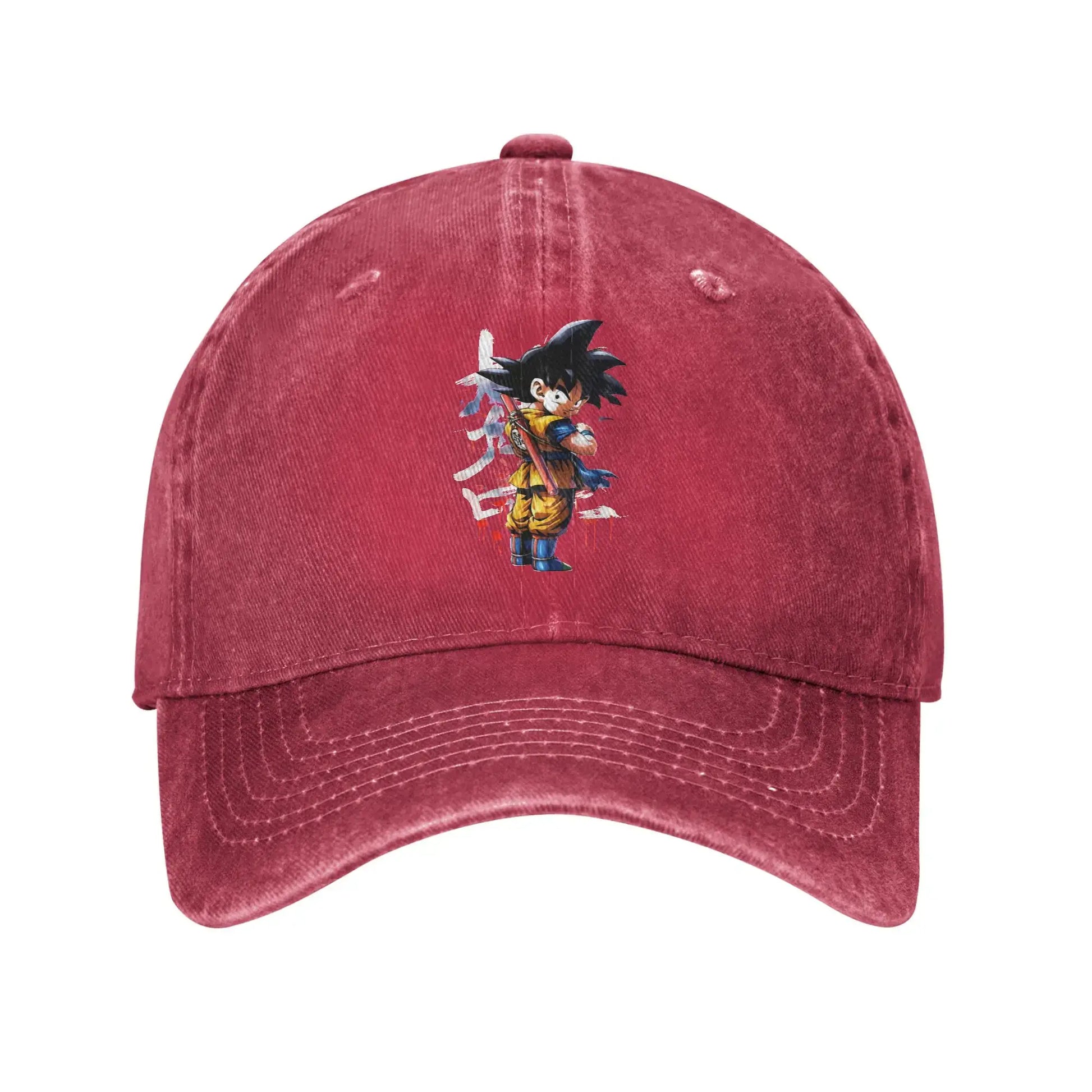Dragon Ball Kakarot Goku Baseball Caps Vintage Distressed Denim Sun Cap men women, Produit gaming premium Fraquane