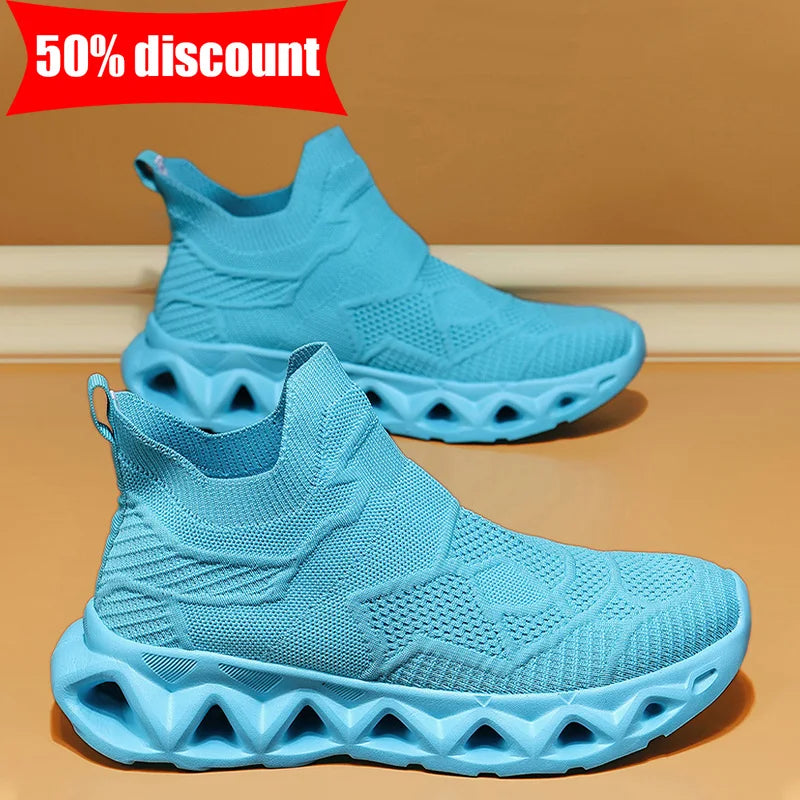 Heren sportschoenen Ultralichte modieuze instapschoenen voor dagelijks wandelen en joggen in de buitenlucht Ademende mesh Comfortabele casual schoenen voor heren