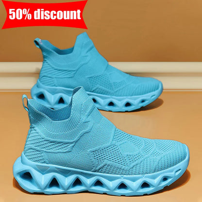 Heren sportschoenen Ultralichte modieuze instapschoenen voor dagelijks wandelen en joggen in de buitenlucht Ademende mesh Comfortabele casual schoenen voor heren