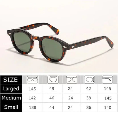 Polarized Sunglasses Men Sun Glasses Woman Johnny Depp Lemtosh Luxury Brand Vintage Acetate Frame Goggles