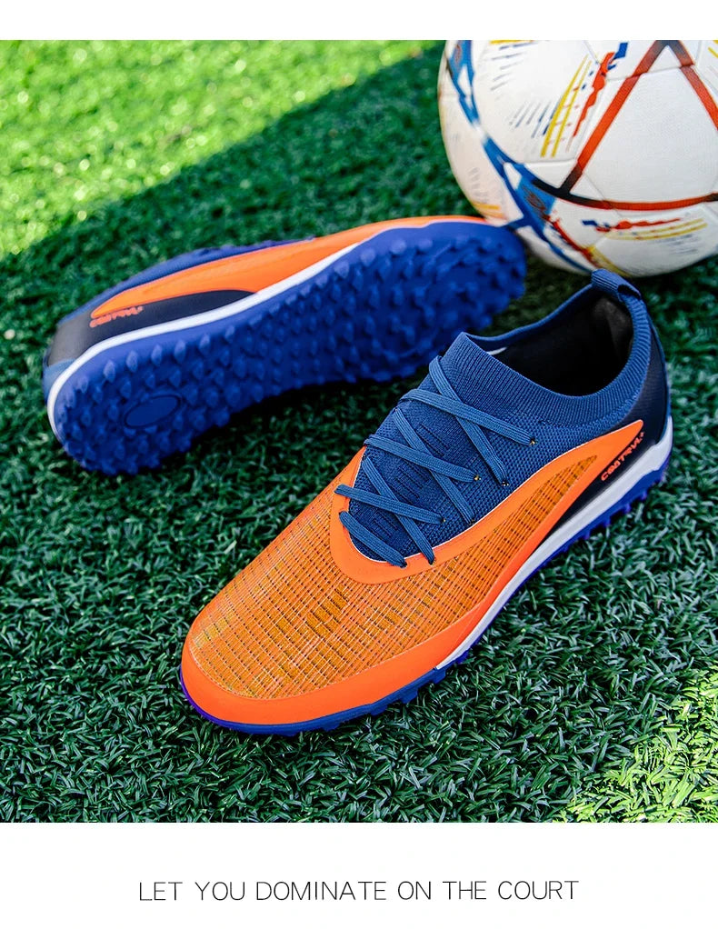 Botas de fútbol para hombre, con tacos para exterior, transpirables, antideslizantes, para adultos, con tacos largos, deportivas, de entrenamiento, para niños, para partido, cómodas