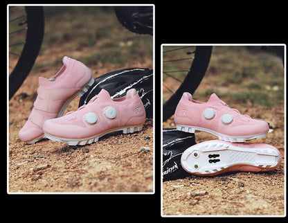 Men Mtb Cycling Shoes New Women Pink Self-Locking Cleats Speed Road Bicycle Shoes Flat Trail Racing SPD Mountain Bike Sneakers